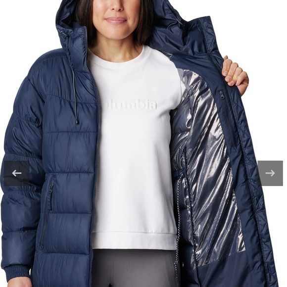 🌸Columbia navy Pike long coat - Picture 3 of 10